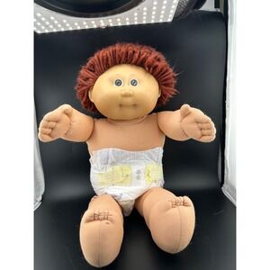 Cabbage Patch Kid Coleco 1985 HM1 Auburn Hair Short Loops Brown Eyes Boy READ